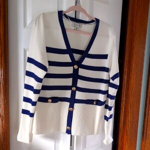 Rachel Zoe Women's Striped Cardigan Sweater